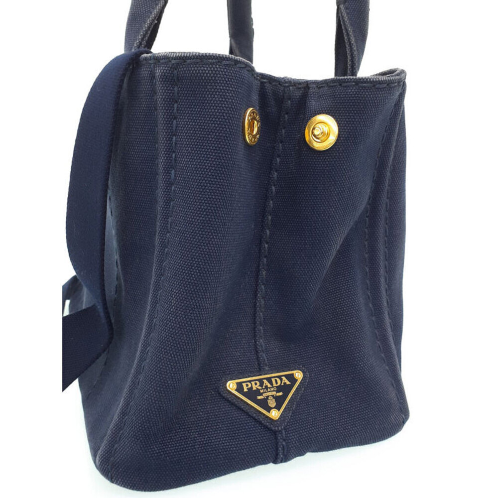Prada Canapa Tote Shoulder bag blue canvas - Picture 8 of 9